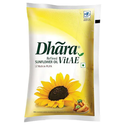 Dhara Nourish Vit A E Refined Sunflower Oil 840 g